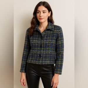 Weave of the Irish Plaid Wool-Blend Jacket